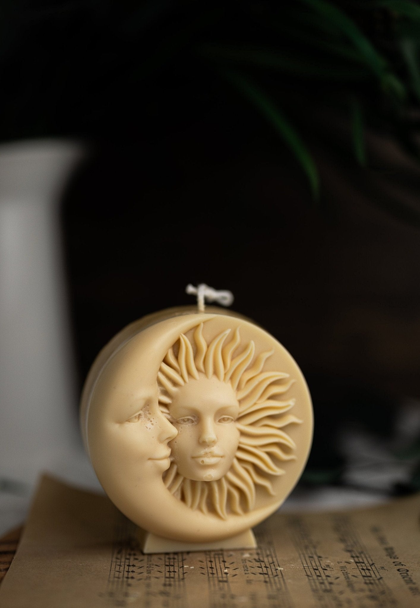 Sun and Moon Large Candle, Couple Candle , Shaped Candle, Moon and Sun Candle