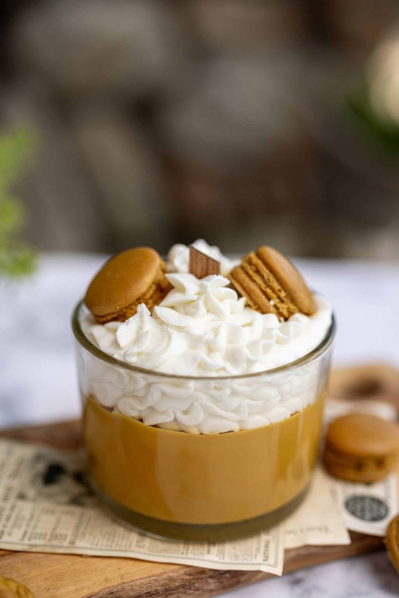 Espresso Scented Candle, Macaron Candle/Macaroons Candle/Whipped Candle/Dessert Candle/ Chocolate Candle/Gift for her/Macron Candle Soy Wax