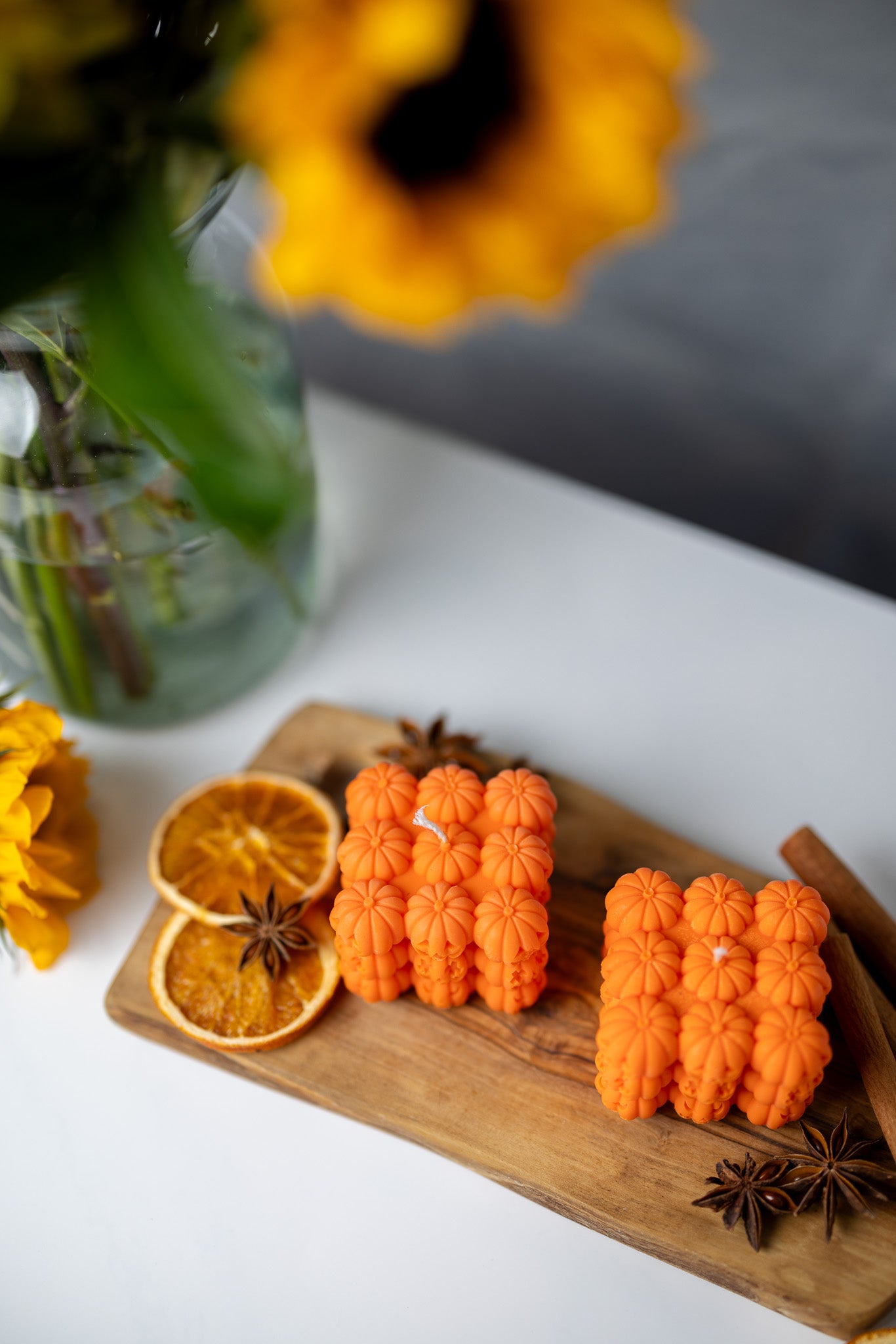Halloween Pumpkin Soy Candle / Face Bubble Pumpkin Candle