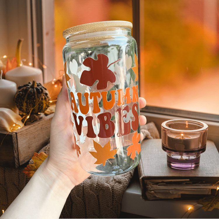 Pumpkin Spice Aesthetic Cup with Lid & Straw , Falltok Iced Coffee Tumbler , Reusable & Portable Drinkware