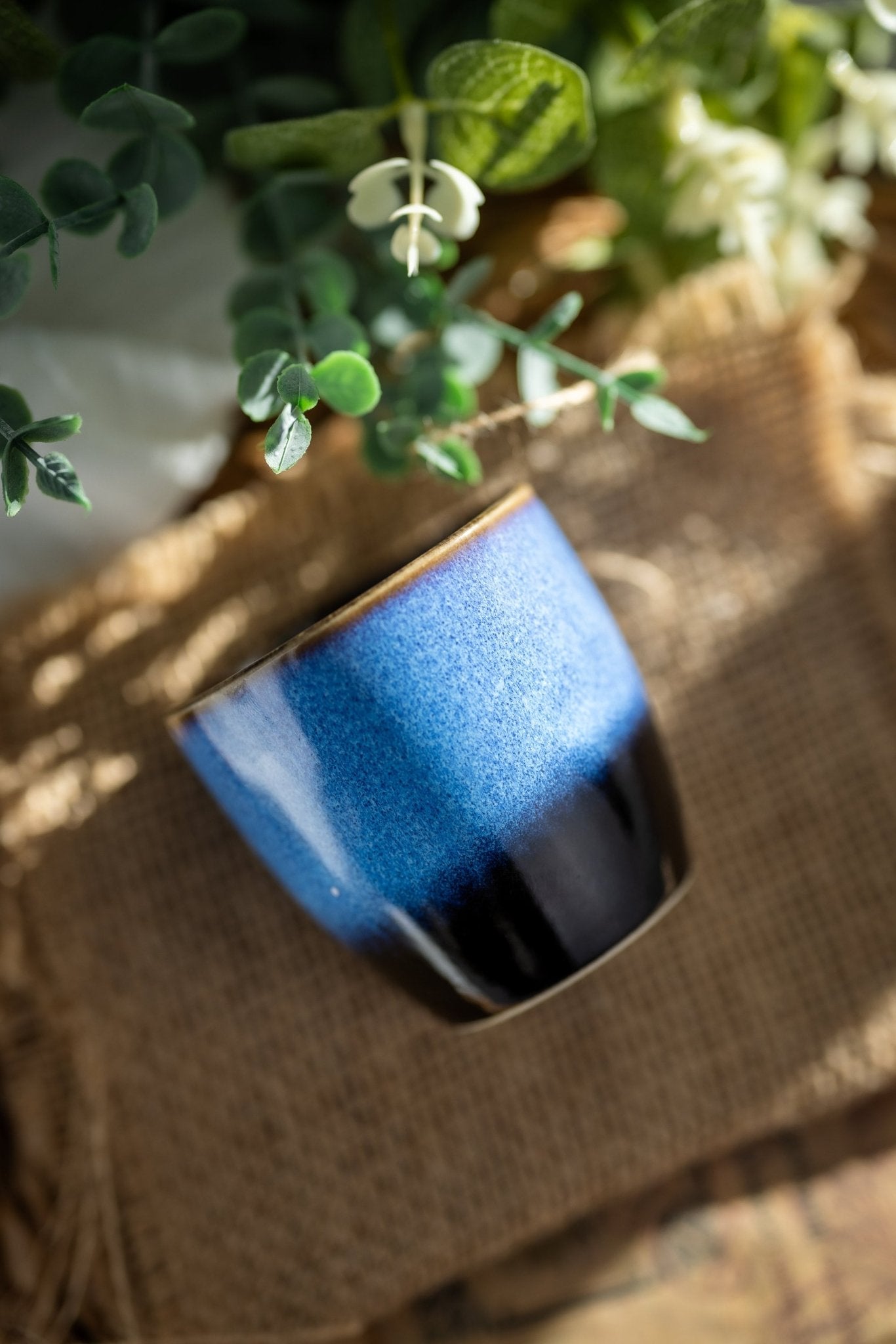 Reborn Mixed Colors Ceramic Coffee Cup Candle Soy , Reusable Cups