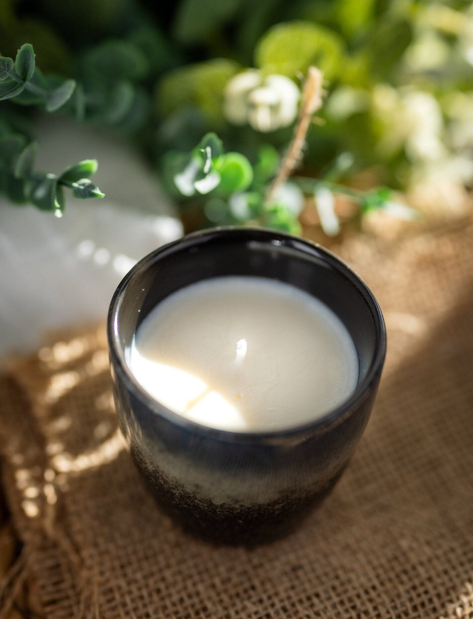 Reborn Mixed Colors Ceramic Coffee Cup Candle Soy , Reusable Cups