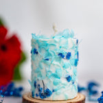 Botanical candle with pressed dried flowers, housewarming gift, best friend gift, floral soy candle, thinking of you gift, table decor