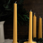 Large Stripe Column Candle , Aesthetic Taper Candle for Home Decor , Tall Pillar Candle