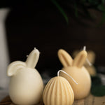Easter Bunny Eggs Candle , V shape Candle , Melon Veins Egg Candle, Stripes Candle,Mini Cute Bunny Candle