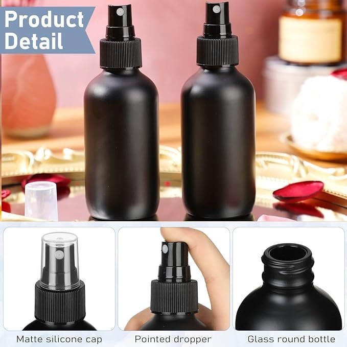 Room and Linen Spray |4 fl oz Air Freshener| Black Matte|Various Scents|Fabric Spray |Bathroom Spray |Car Freshener|Room Freshener